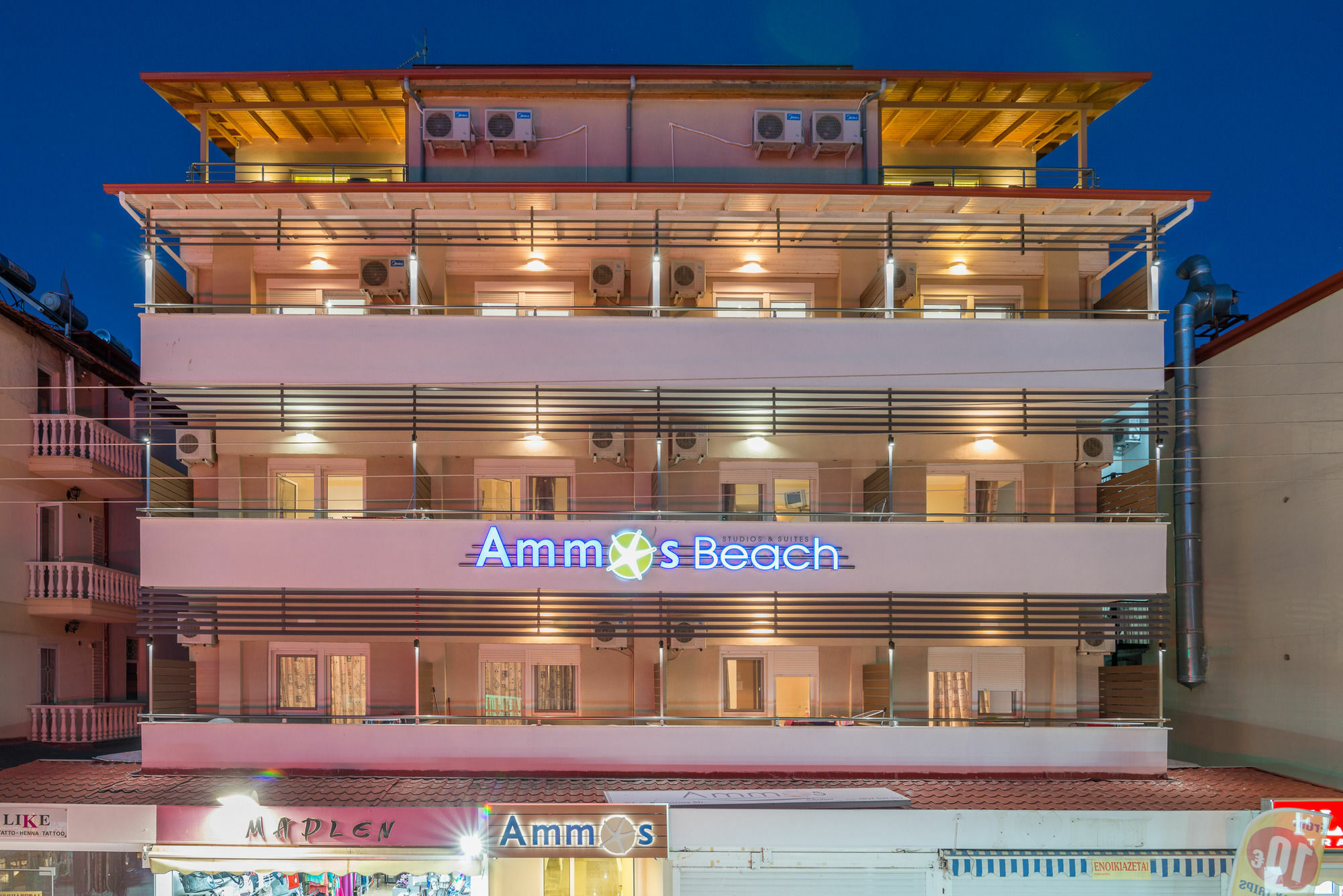 Ammos Beach Seaside Luxury Suites Hotel Olympiakí Aktí Ngoại thất bức ảnh